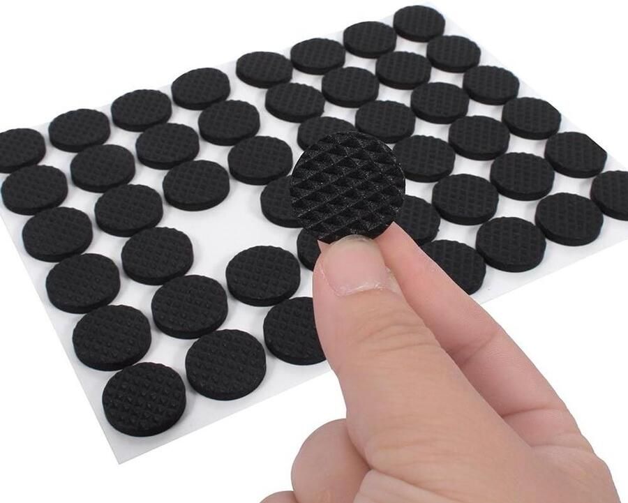 Optimaliseerde Titel: Set van 1 Antislip Meubelpad Zelfklevende Ronde Rubberen Voeten voor Meubelpoten Bureautafel Stoel Slaapbank 48 stuks