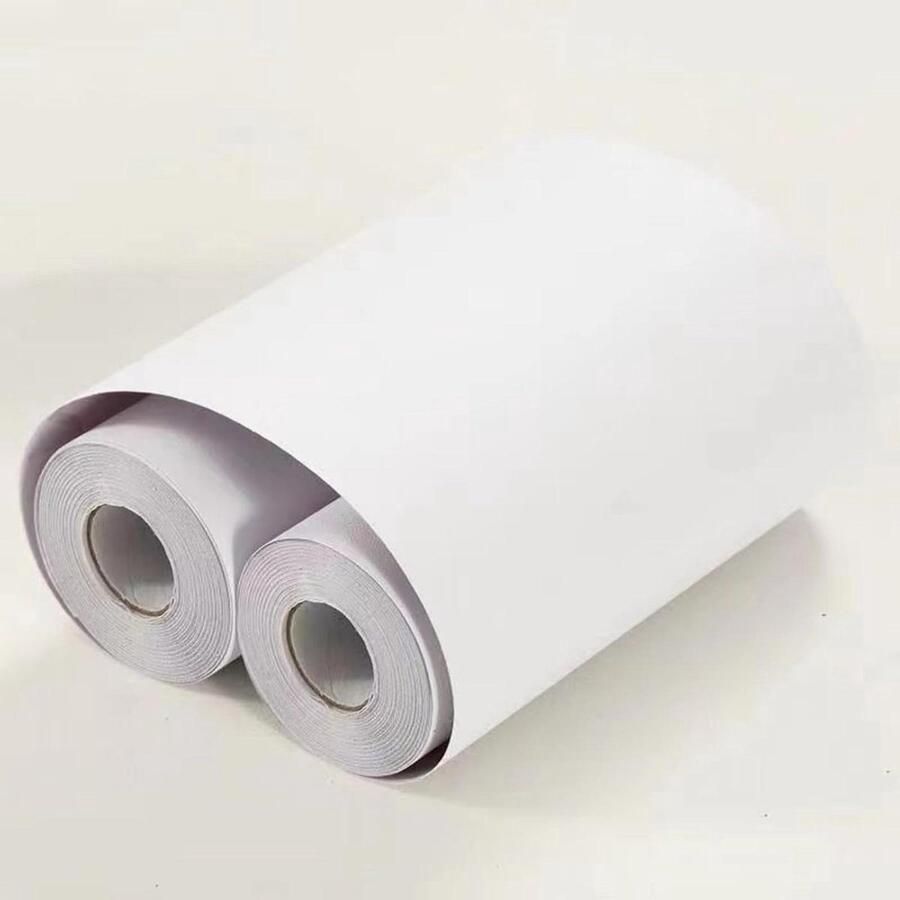 Allecto plus Zelfklevende behangrand wit gematteerd 15 cm x 1000 cm eenvoudige montage voor muren met klassiek design