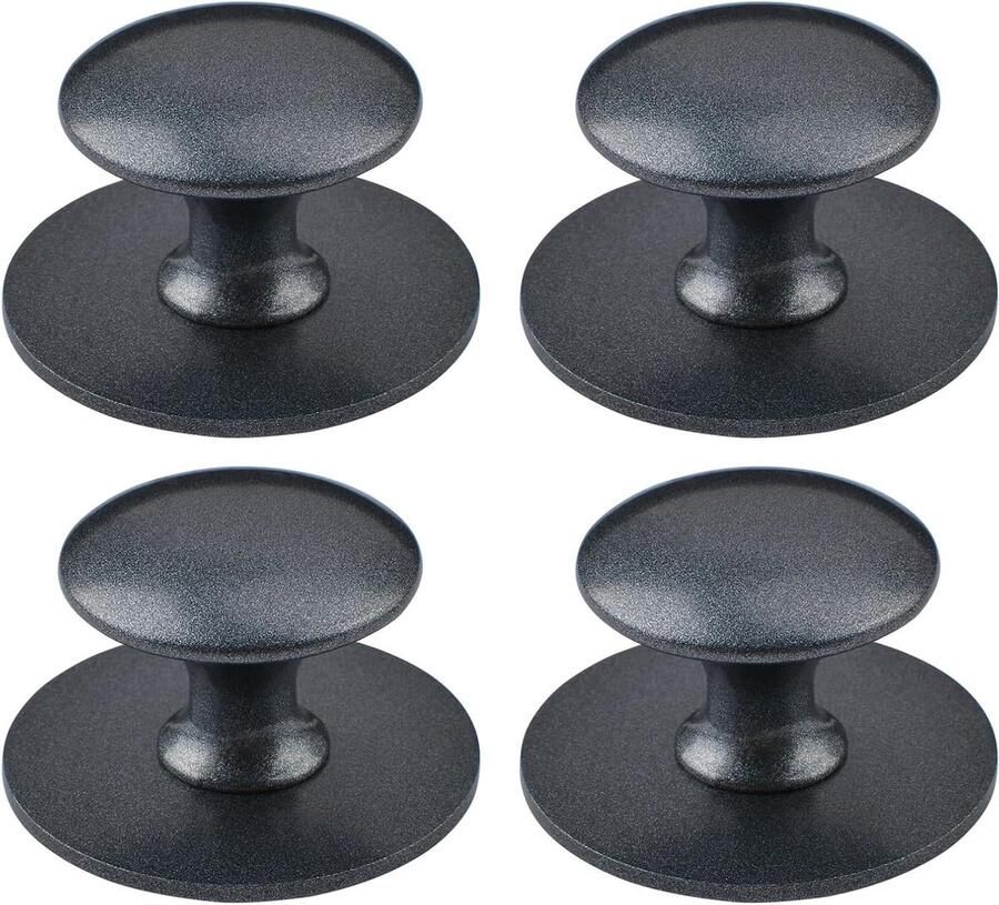 Allecto plus Zelfklevende kastknoppen voor keukenkasten en laden Set van 4 Roestvrijstalen ladeknoppen in koningsblauw Eenvoudig te monteren