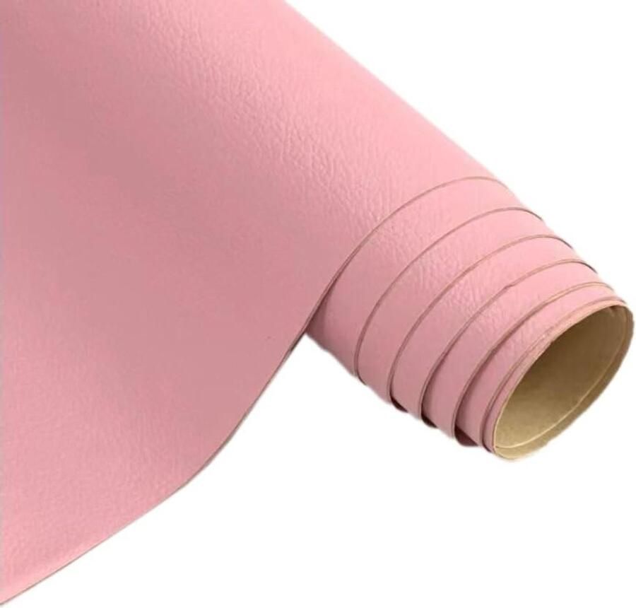 Allecto Plus Zelfklevende lederen reparatie patches Roze Voor autostoelen banken Meubels en tassen 60 x 137 cm Duurzaam en Gemakkelijk te Gebruiken