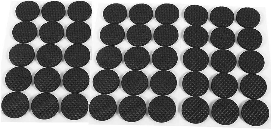 Allecto plus Zelfklevende meubel pads voor stoelpoten Zwart Set van 135 stuks