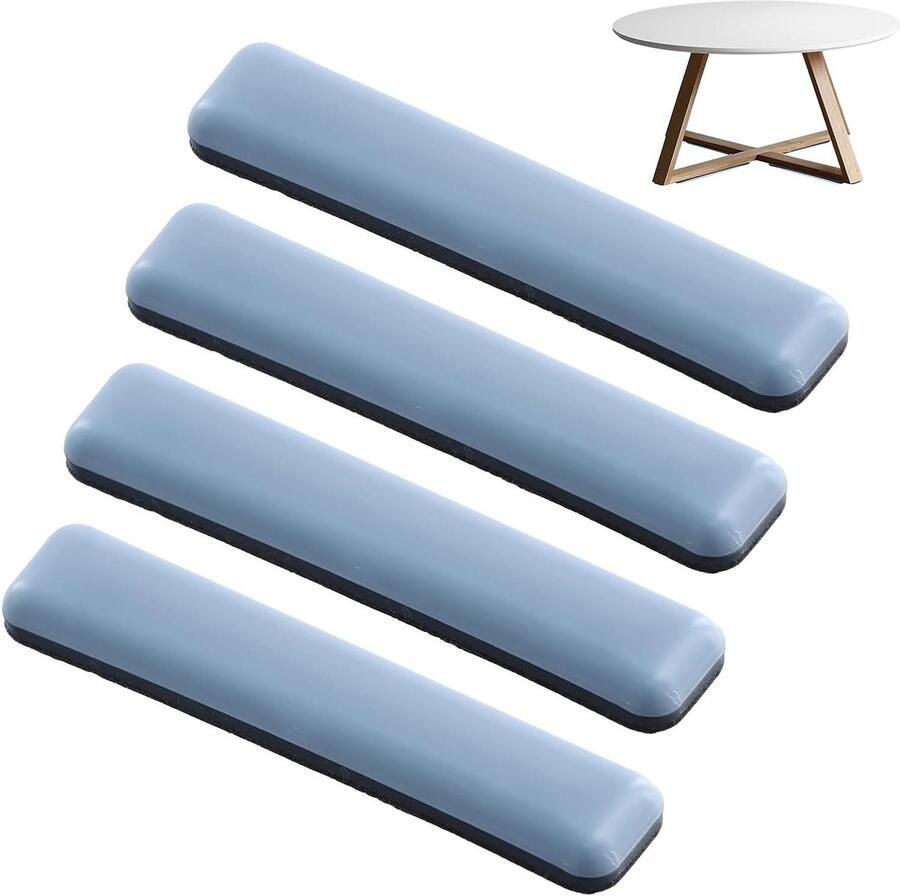 Allecto Premium Meubelglijders 4 stuks Zelfklevend 15 x 75 mm Voor Zware Meubels Snelle Verplaatsing