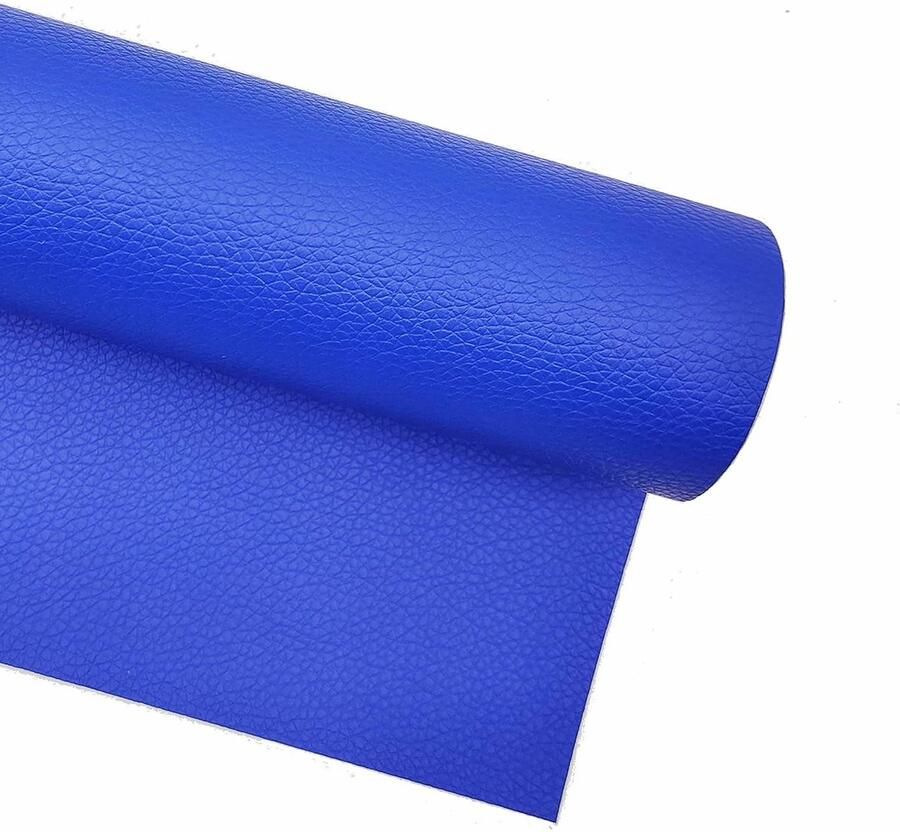 Allecto Plus Zelfklevende Patches Reparatieset in Kunstleer voor Stoel Motorbank Bankstel Autostoel Gaming Stoel 50 x 120 cm Helder Blauw