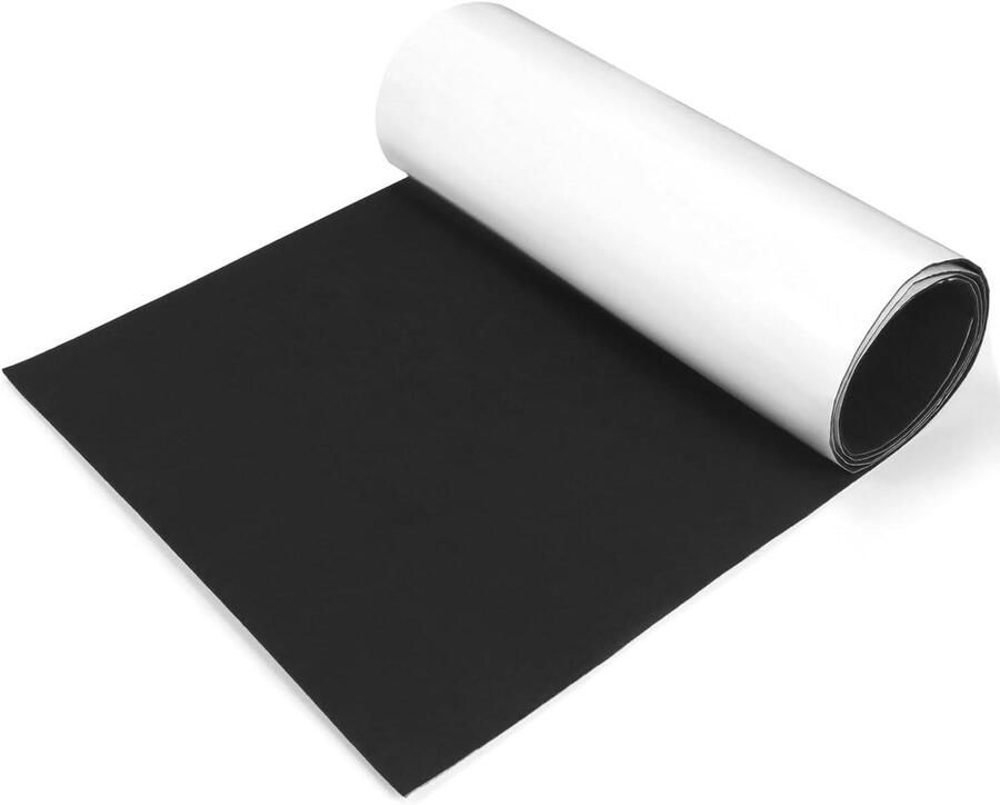 Allecto plus Zelfklevende Premium Viltmat 40x200cm Zwart 2mm Dikte Meubels Stoelen Doe-het-zelf Bescherming Tegen Krassen Vloerbescherming