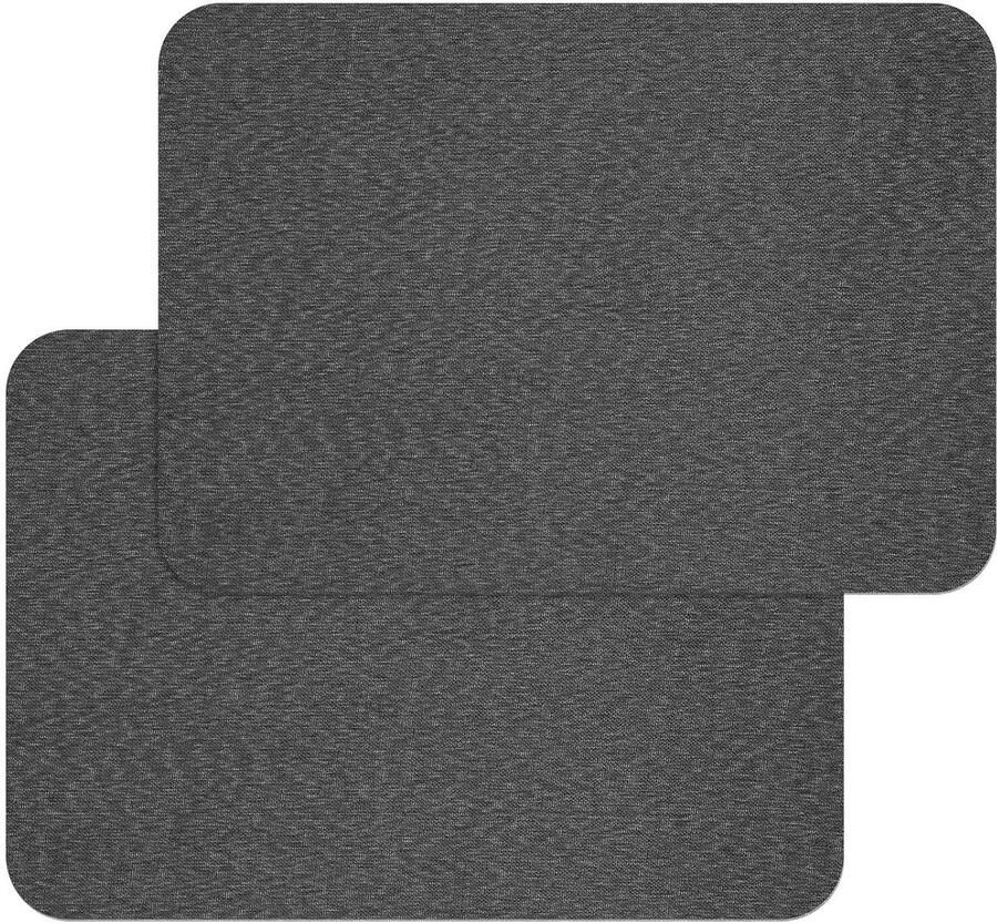 Allecto Plus Zelfklevende reparatiepleisters (2 stuks) voor waterdichte stoffen Donkergrijs 20 x 20 cm Geschikt voor Bank Gordijn Meubels Stoel Auto