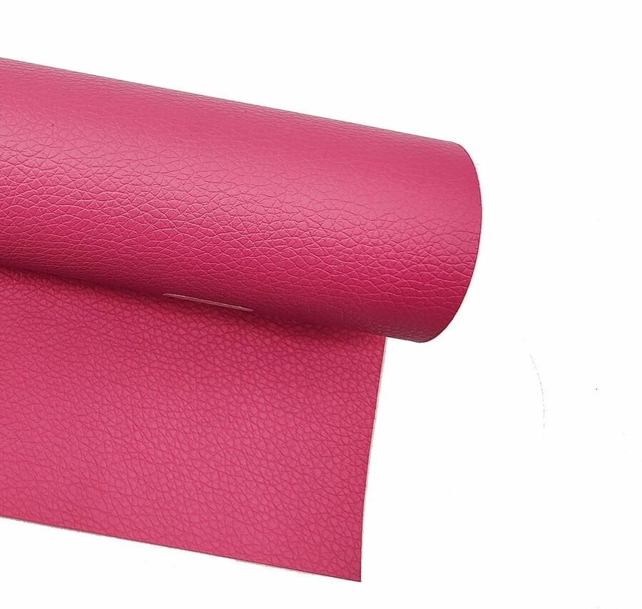 Allecto Plus Zelfklevende Reparatieset Faux Leather Patches voor leren Stoel Motorbank Auto Gamestoel 40x120 Roze Kleur