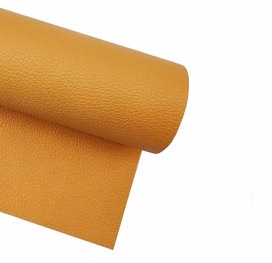 Allecto Plus Zelfklevende Reparatieset in abrikoosgeel voor Leren Stoel en Bank 40 x 120 cm