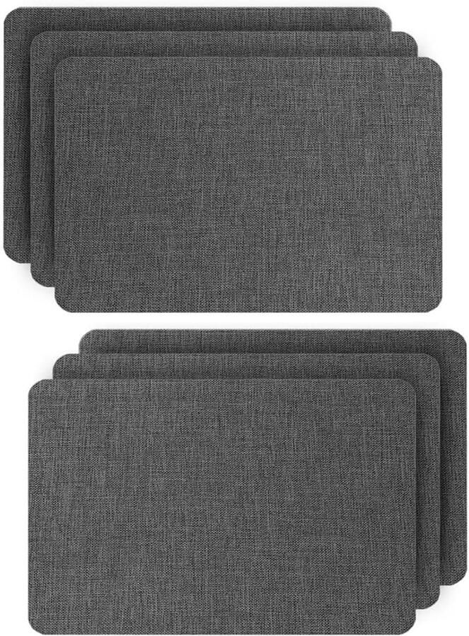 Allecto Plus Zelfklevende stof reparatiepatch voor meubels Donkergrijze pleisters voor banken autostoelen bureaustoelen Reparatie van gaten brandwonden en scheuren