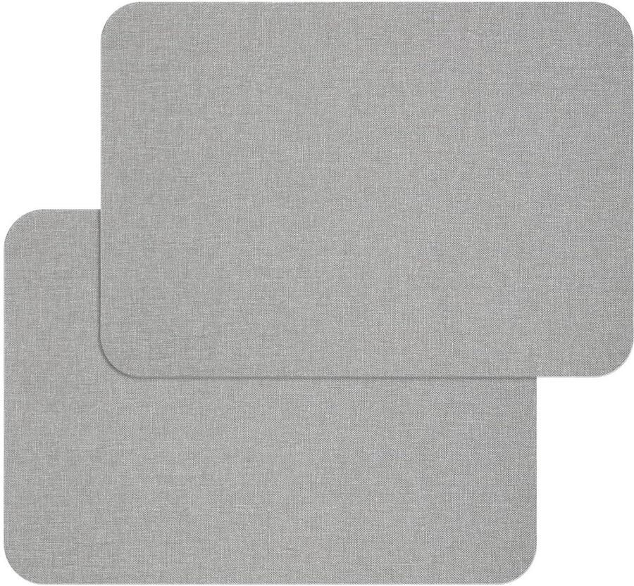 Allecto Plus Zelfklevende Stoffen Canvas Reparatiepatches Waterdicht Set van 2 Voor Bank Tent Meubels Autostoel Ligstoel Grijs 279 x 203 cm