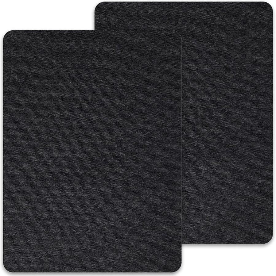 Allecto Plus Zelfklevende reparatiepatches voor textiel Set van 2 Voor wasgoed banken meubels autostoelen 20 x 28 cm Zwart