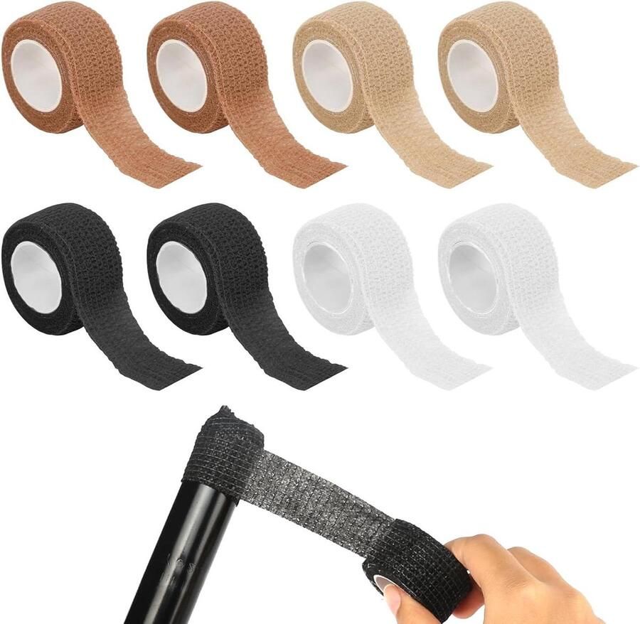 Allecto Plus Zelfklevende Viltglijders voor Stoelpoten 8 Rollen Meubelglijders (4 Kleuren) Vloerbeschermers tegen Lawaai en Krassen Geschikt voor Stoelen 25 cm x 4 m Elk Volume