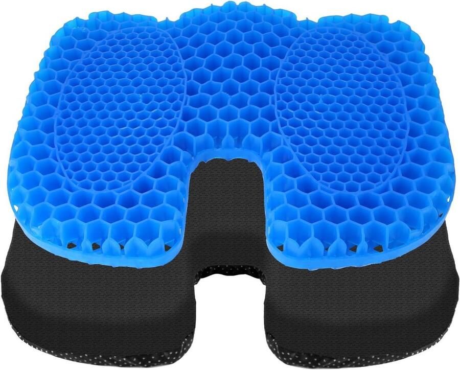 Allecto plus Zitkussen voor Kajak Boten Bureaustoel en Auto met Antislip Gel U-vormig Design Comfortabel Zitkussen met 75+ karakters