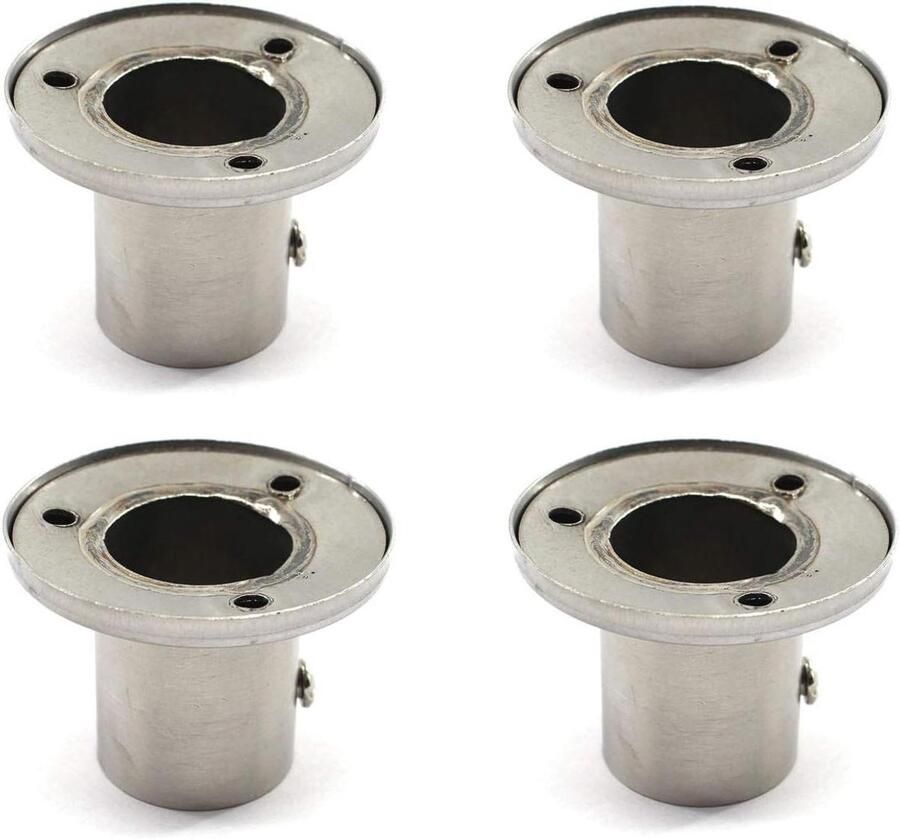 Allecto plus Roestvrij stalen garderobe stang beugel voor kast plank Pack van 4