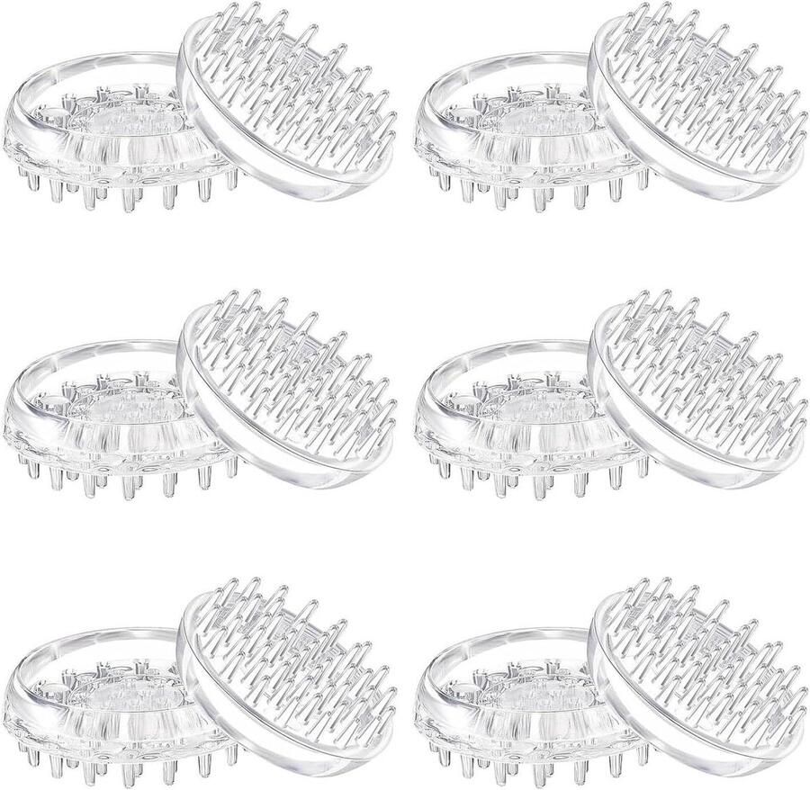 Allecto plus Set van 12 zwenkwielen voor meubelpoten antislip vloerbeschermers tapijt en harde vloeren 50 mm meubelstoelen