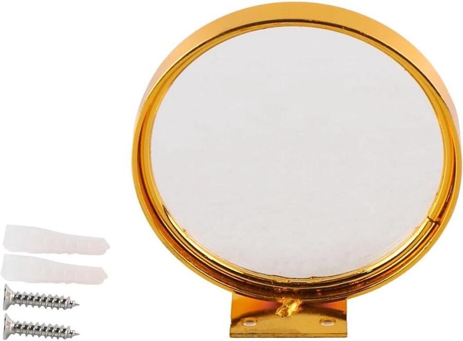 Allecto plus Zwevende glazen wandplank met gouden frame voor keuken en slaapkamer