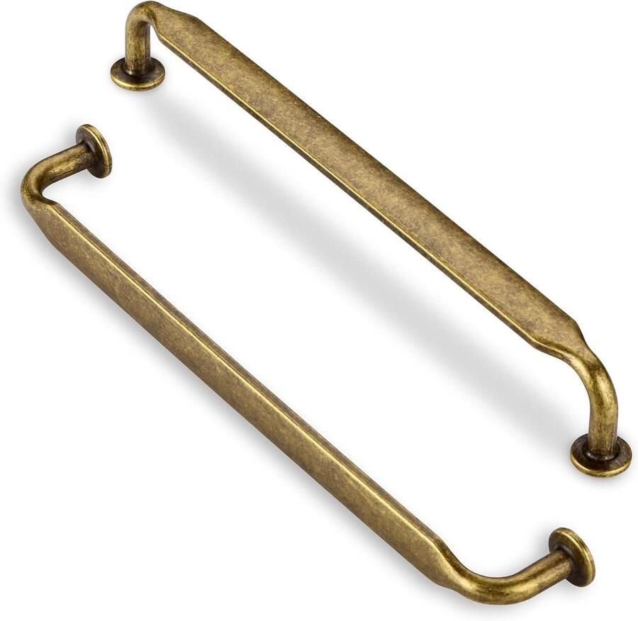 Allecto Premium 6 stuks Antieke Meubilair Handgrepen 192mm Gat Afstand Vintage Keuken Keukenlades Metaal Retro Design