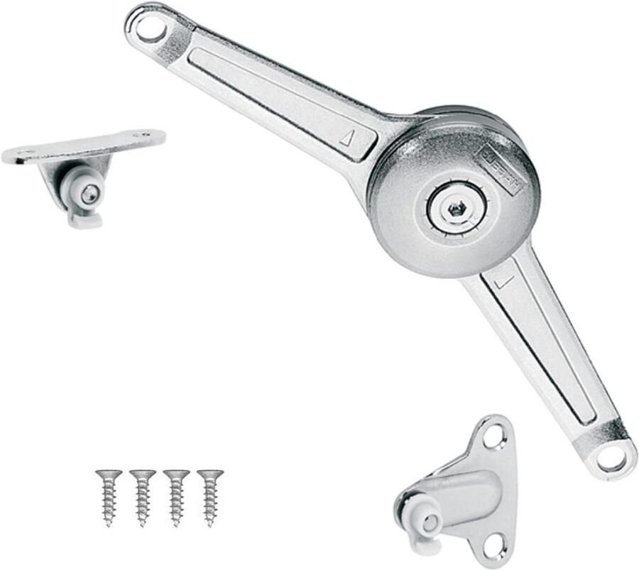 Allecto Premium Duo standaard klephouder voor kleine klapdeuren Mueble Mobile houten deur 1 stuk