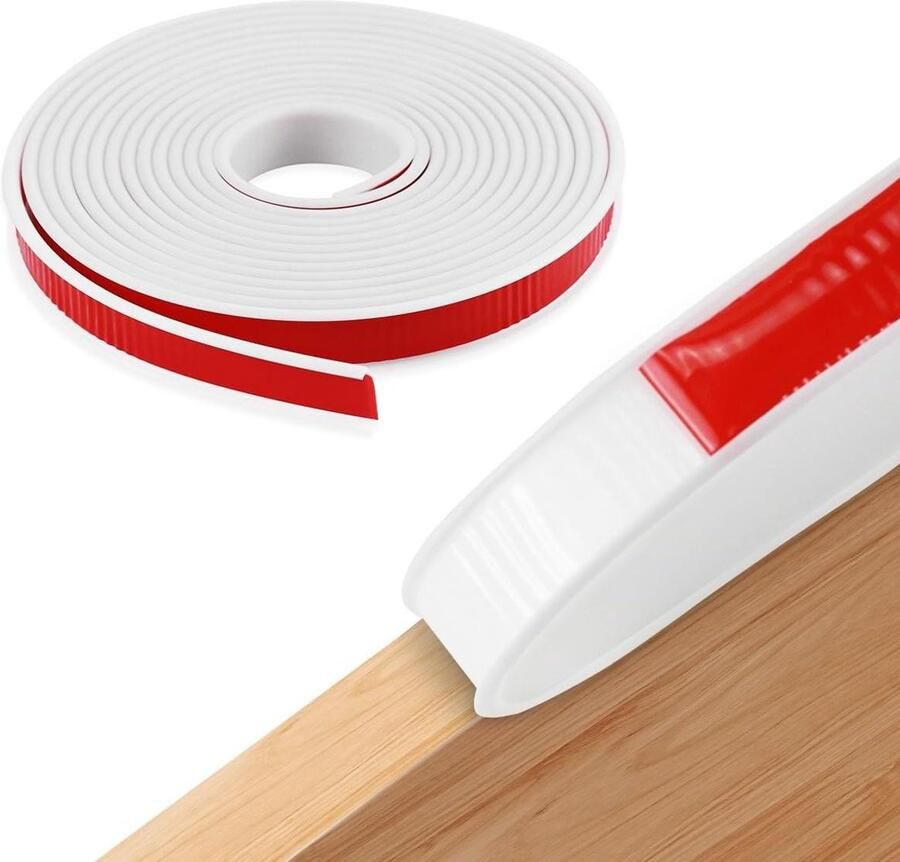 Allecto Premium Flexibele meubelrand tape 18 mm x 5 m Zelfklevend Bescherming voor kastranden werkbladen keuken badkamer tafels nachtkastjes