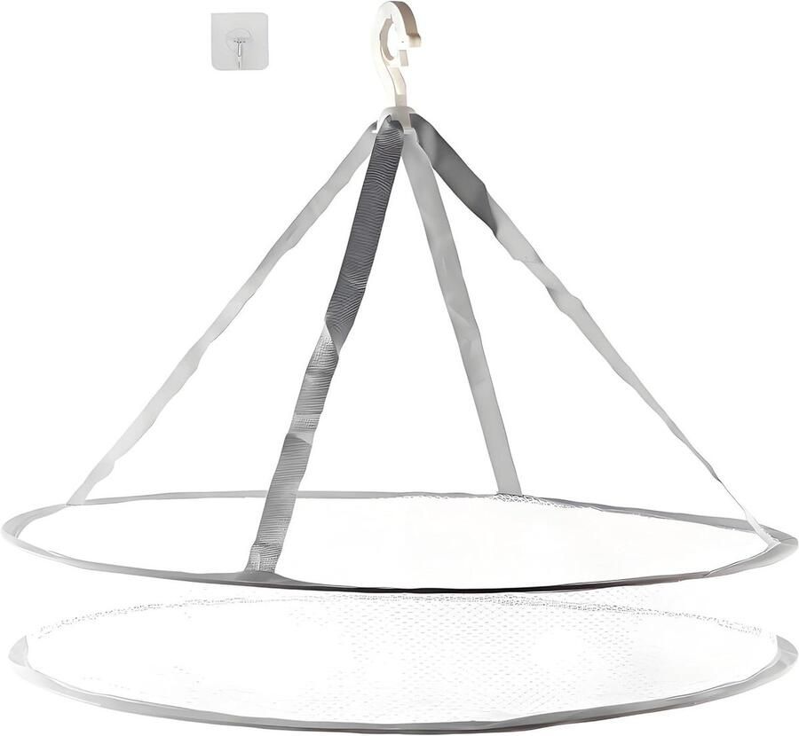 Allecto Premium Gigantisch Kledingdroogrek Opvouwbaar met Droogsokkenmand Ruim Kledingrek met Ophangnet Handige Droogmand voor Kledingopslag