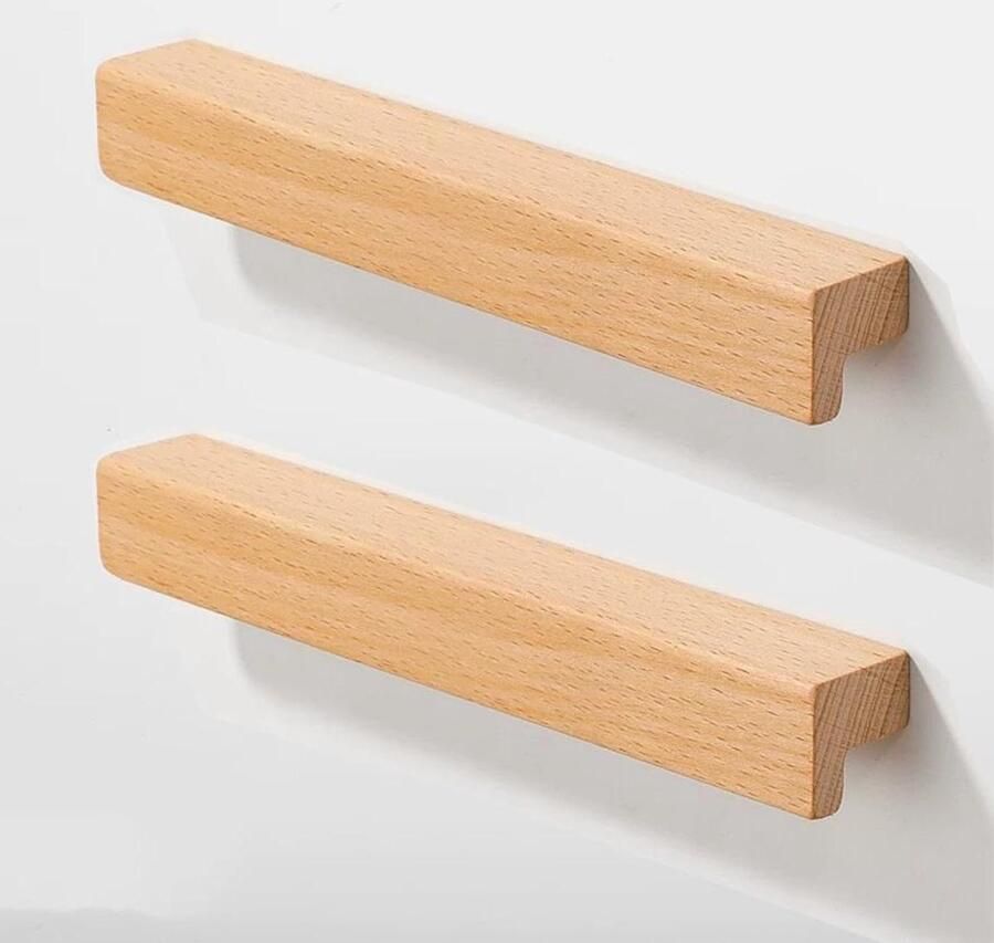 Allecto Premium Houten Keukenkastgrepen Kast Hardware met 6 Stuks Lade 192mm Decoratieve Kastgrepen