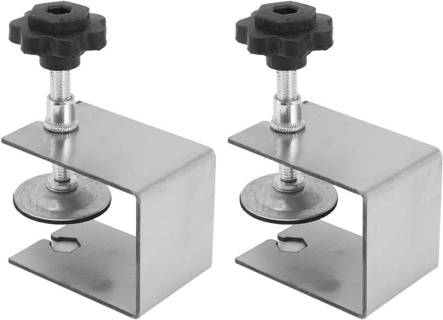 Allecto Premium Kast Lade Front Installatie Klemmen Houtbewerking Gereedschap met Verstelbare Houder Set van 2