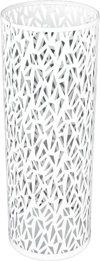 Allecto Plus Staande metalen parapluhouder voor entree en thuisdecoratie met holle ronde vorm (groot)