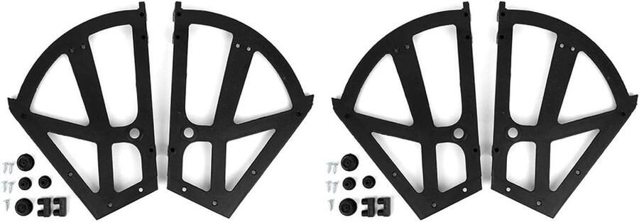 Allecto Premium Meubelscharnieren voor schoenenkast Duurzaam ABS-materiaal Slijtvast Thuis in de woonkamer en keuken