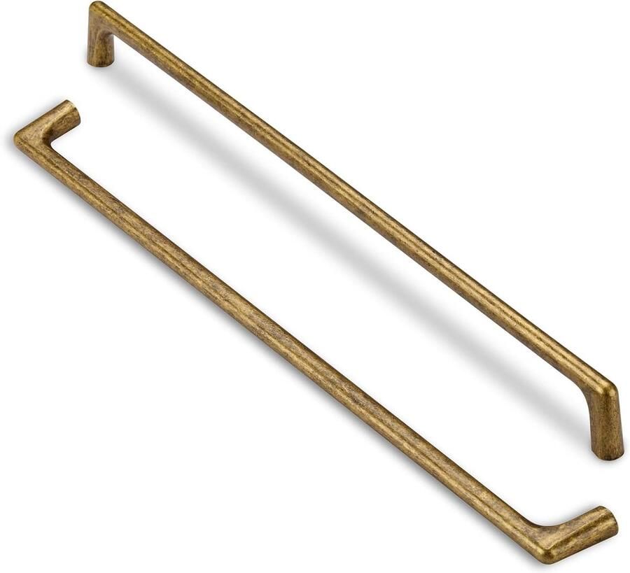 Allecto Premium Moderne kastgrepen 6-pack Antiek brons Meubelgrepen 192 mm gatafstand Gouden keukenkasthandgrepen