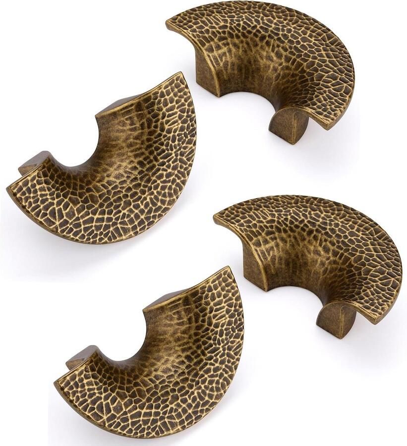 Allecto Premium Set van 4 Vintage Antieke Keukenkast Handvatten 32mm Voor Meubels en Kledingkasten Type 2