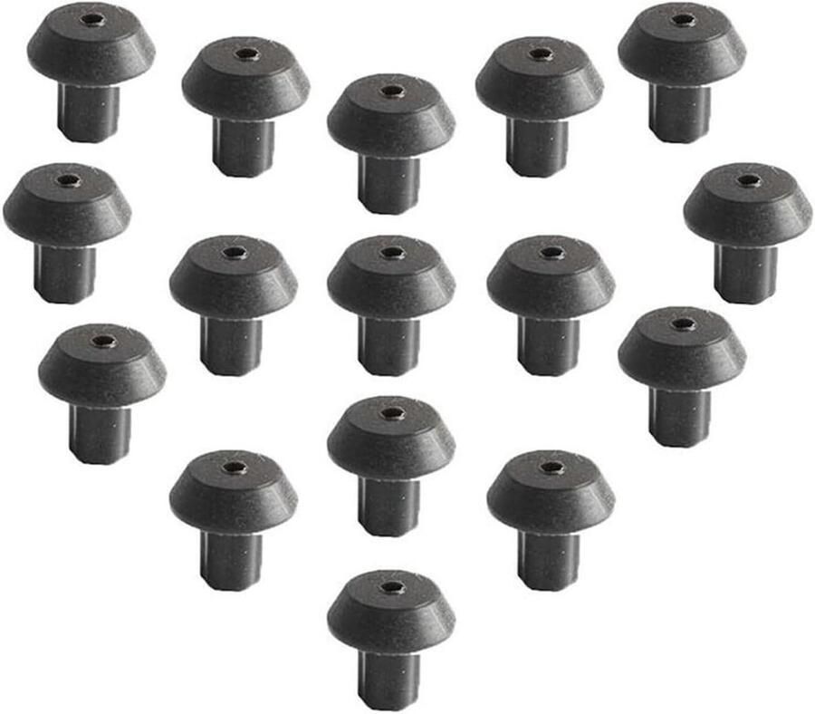 Allecto Premium Voetsteun voor gasfornuis: rubberen voetjes en zwarte afdekkingen