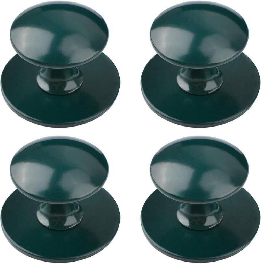 Allecto Premium Zelfklevende kastknoppen set van 4 Instant keukenkastknoppen Roestvrijstalen ladeknoppen Voor ramen kasten en laden Olijfgroen Eenvoudige montage