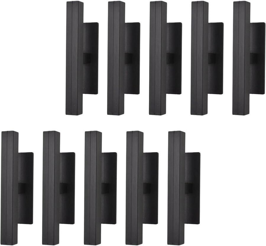 Allecto Premium Zelfklevende kastlade trekt 10 stuks Zwart Voor kasten dressoirs en deuren