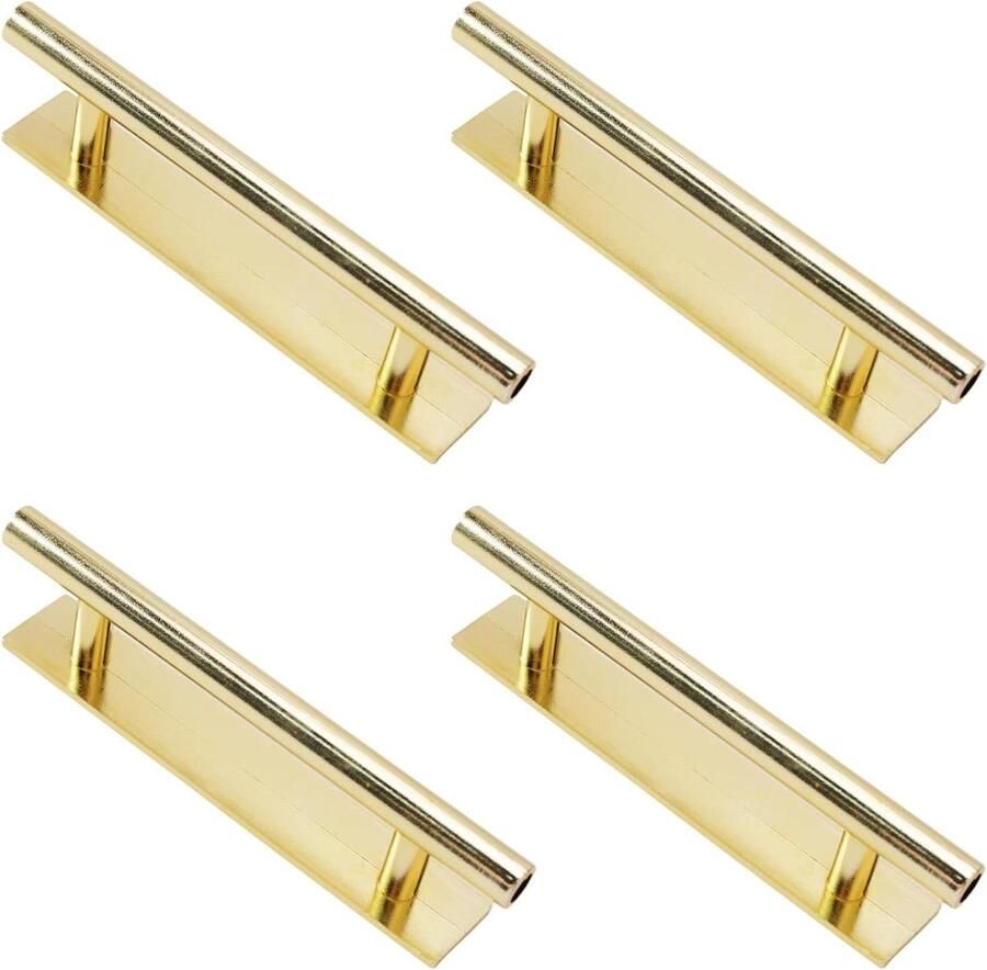 Allecto Premium Zelfklevende Lange Handgrepen 4 Stuks Goud Kunststof Handig Keukenkast Raam Schuifkast Deur