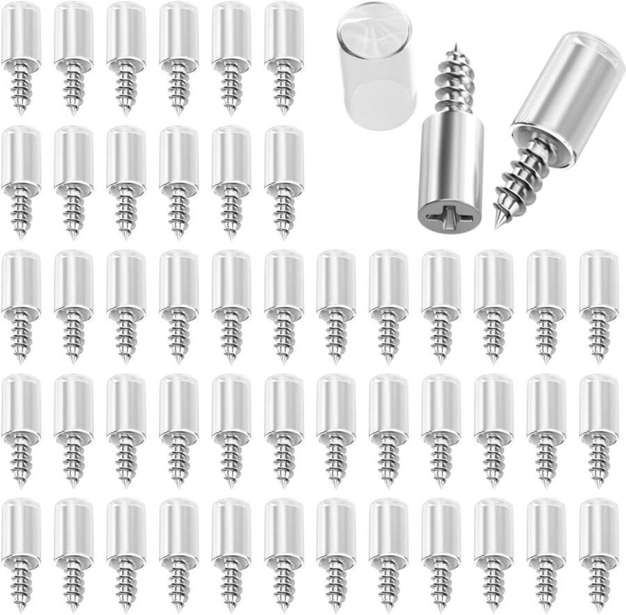 Allecto Premium Zelftappende Plankdragers Metaal Anti-Slip Rubber Hoge Draagkracht Meubelkasten Kledingkasten Boekenplanken Set van 40 stuks