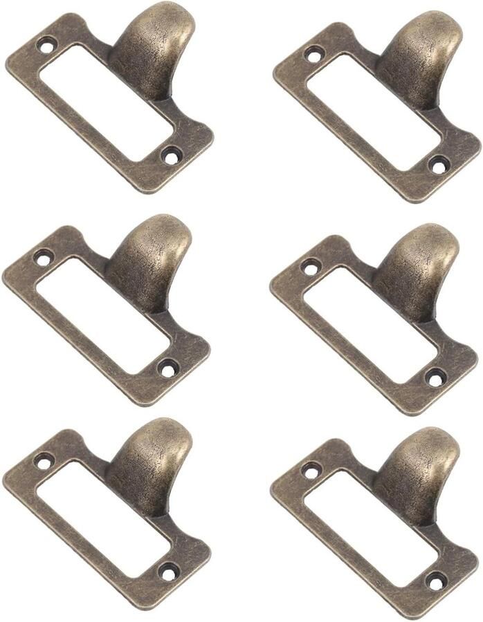 Allecto Premium Zinklegering Metaal Meubelgreep Deurgreep Kastgreep Set met Frame Etiketgreep Hoogwaardige Bestandsnaamhouder