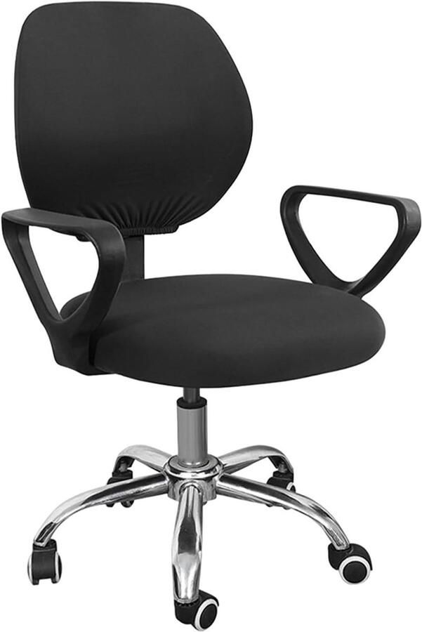 Allecto plus Elastische draaistoelhoes voor fauteuils en computerstoelen Stofdicht en antislip Afneembaar en wasbaar Universeel formaat