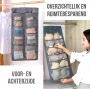 Allernieuwste Hangende BH Ondergoed Organizer 24 Opbergvakken 2-zijdig Kast-ruimtebesparend 24 vaks GRIJS - Thumbnail 1