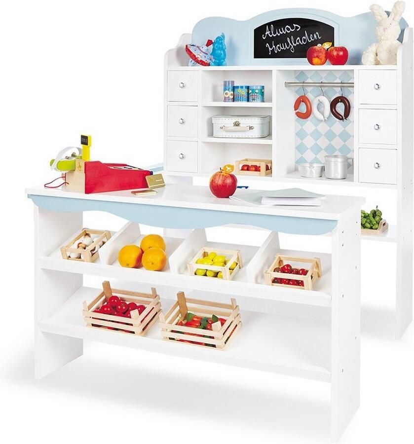 Alma Kids Play Desk Kinderwerkstation Activiteitentafel Ruimtebesparend 100 cm x 92 cm x 119 cm