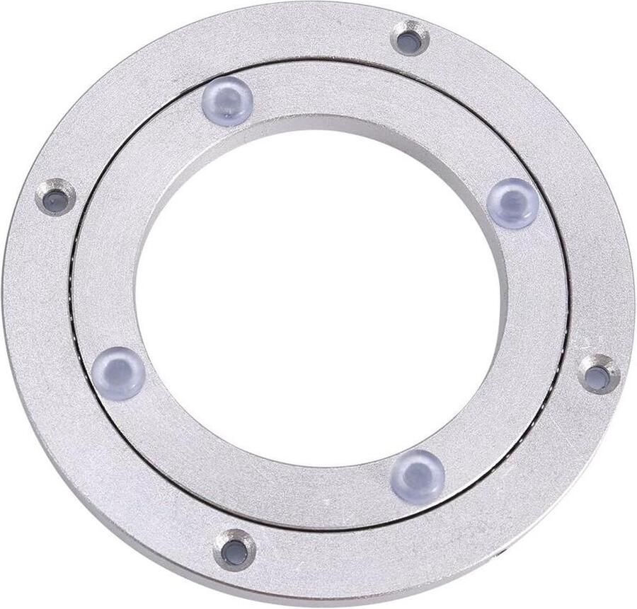 Aluminium Draaitafel Lager Luie Susan Heavy Duty Roterende Draaitafel Ronde Eettafel Gladde Draaiplaat Eettafel (4 inch) met kogellager
