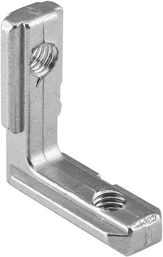 Aluminium Fittingen EU Type L 90 Graden Hoekverbinder Hoekstaal 10 stuks Verpakking van 1 Duurzaam en Stevig Voor Buiten- en Binnenprojecten Eenvoudige Installatie