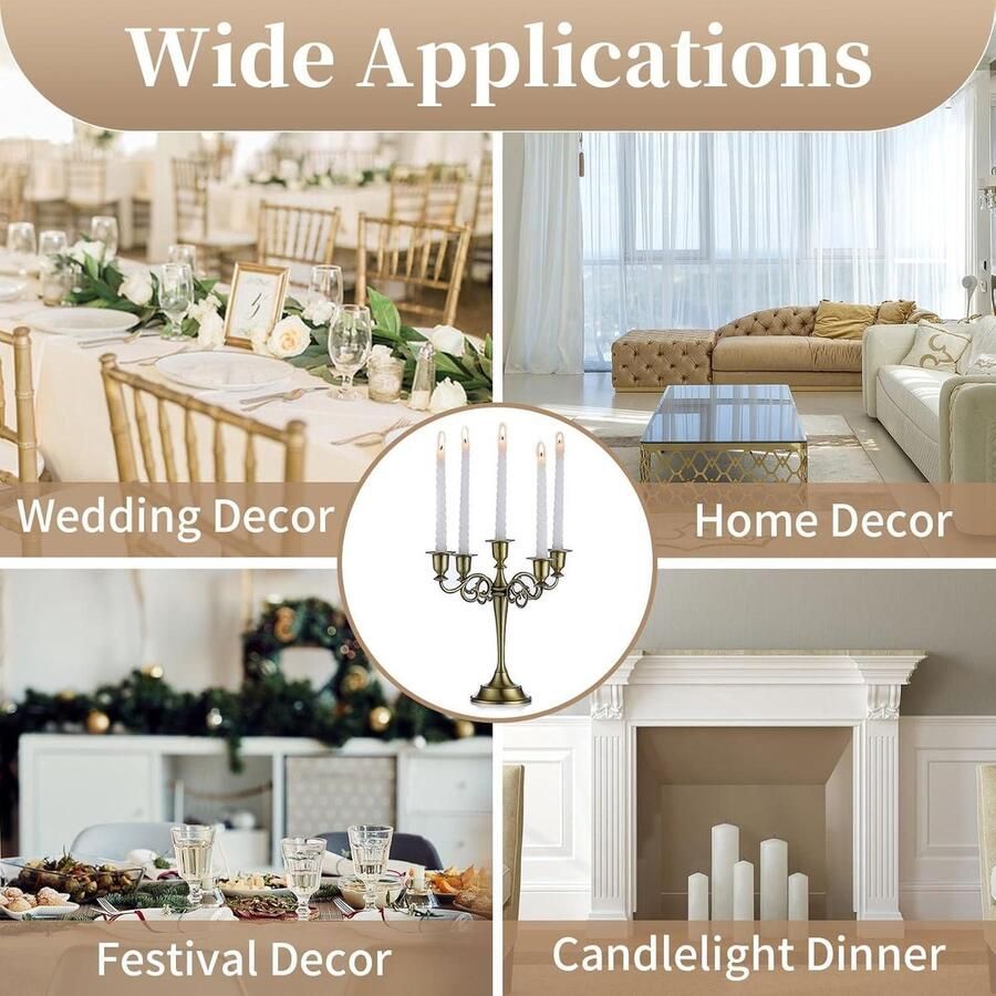 Aluminium kandelaar eettafel diner bij kaarslicht hotel decoratie huisdecoratie tafeldecoratie brons