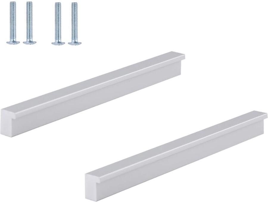 Aluminium kastgreep 160 mm gatafstand 1 stuk modern