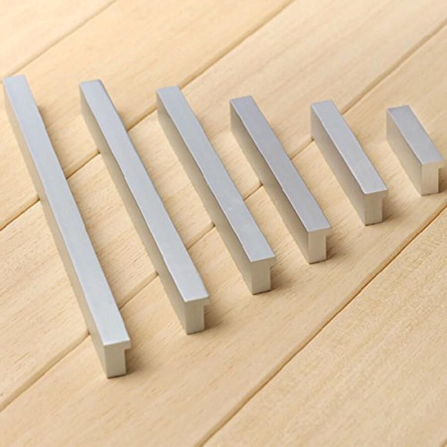Aluminium Meubelgrepen voor Keuken en Kasten Handgrepen voor Deuren en Lades (192 mm Zilver)