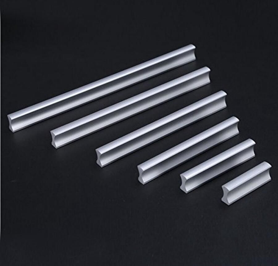 Aluminium Meubelgrepen voor Keukenlade en Deuren 160 mm Zilver
