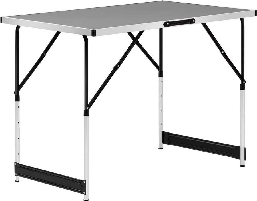 Rootz Living Rootz aluminium opvouwbare campingtafel draagbare buitentafel verstelbare hoogte lichtgewicht gemakkelijk schoon te maken 60 cm x 100 cm