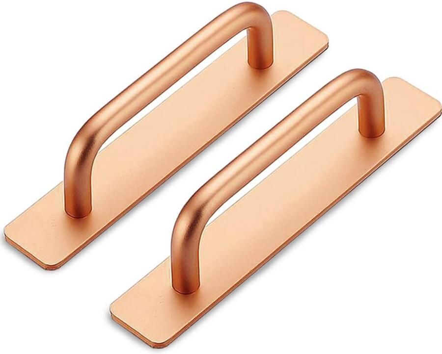 Aluminium zelfklevende duwtrekgrepen extra handvatten 2 stuks goud 148 mm