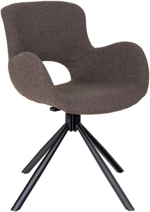 Amorim Swivel Dining Chair Set Bouclé Chair Modern Chair Stijlvol en comfortabel 58x59x82 5 cm (set van 2)