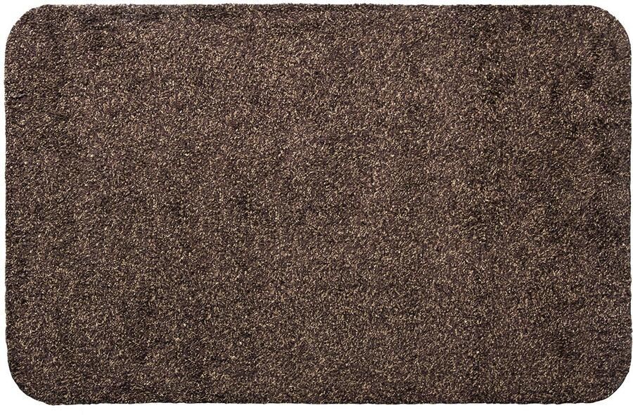 Andiamo deurmat Samson vuilvangmat van katoen voor de entree van het huis kan gebruikt worden als deurmat binnen deurmat in overdekte buitenruimtes of als huisdierenmat 40 x 60 cm Bruin