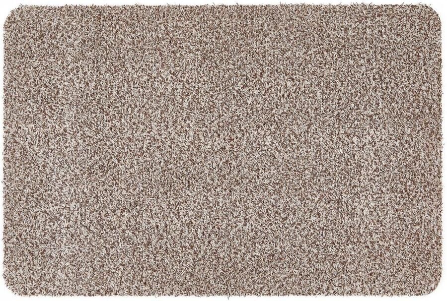 Andiamo deurmat Samson vuilvangmat van katoen voor de entree van het huis te gebruiken als deurmat binnen deurmat in overdekte buitenruimtes of als huisdierenmat 40 x 60 cm lichtbeige