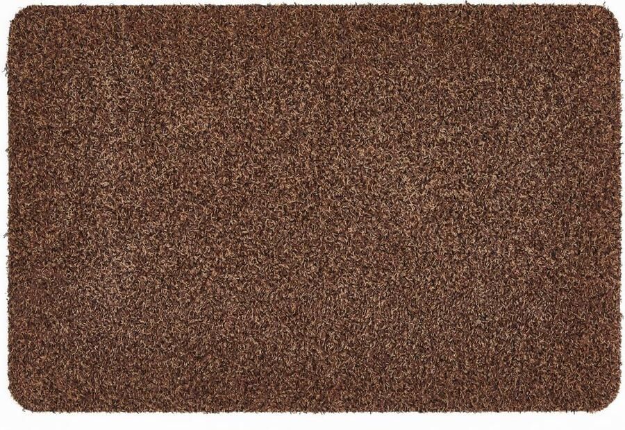 Andiamo deurmat Samson vuilvangmat van katoen voor de entree van uw huis te gebruiken als deurmat binnen deurmat in overdekte buitenruimtes of als huisdierenmat 50 x 80 cm Bruin